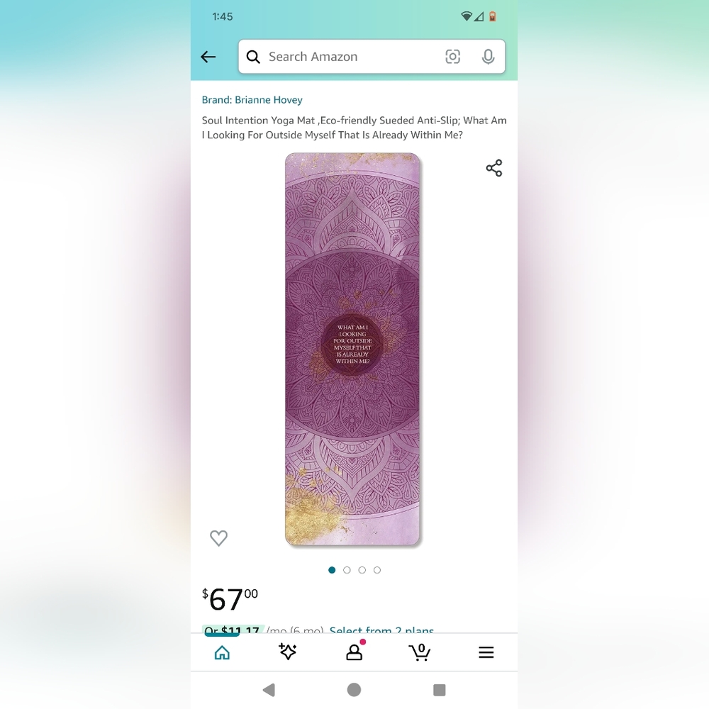 Soul Intentions Yoga mat